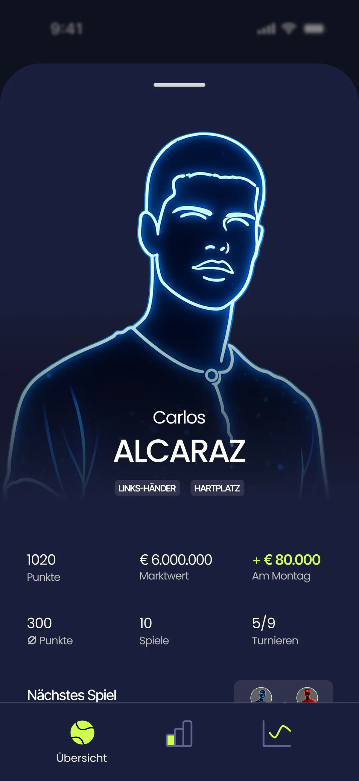 Tentasy Spieler-Profil: Carlos Alcaraz